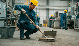 Utiliza métodos manuais ou equipamentos básicos, como aspiradores domésticos, que não são capazes de lidar com grandes volumes ou materiais pesados. | Saiba mais | Nederman