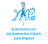 Autonomia com  equipamentos móveis  para limpeza | Nederman