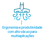 Ergonomia e produtividade com alto vácuo para multiaplicações | Nederman