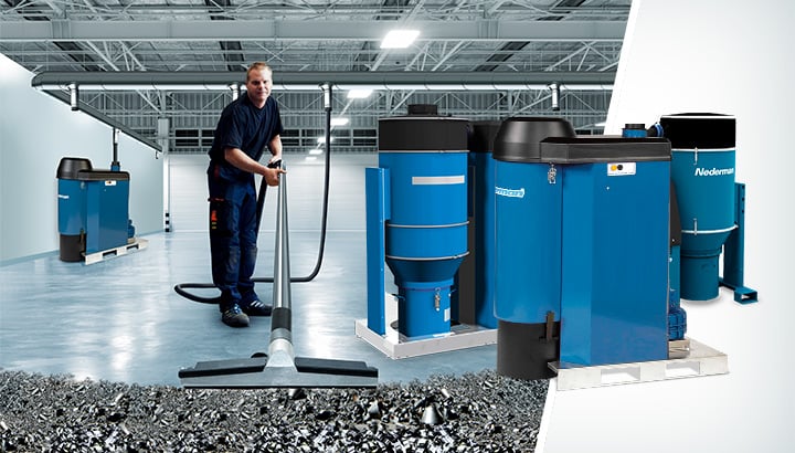 Sistemas de alto vácuo para limpeza pesada | Saiba mais | Nederman