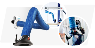 O Kit Original vem com exaustor e acompanha suporte de fixação e é a forma mais simples e de melhor relação custo-benefício para melhorar o ambiente de trabalho com fumos, vapores ou poeiras.