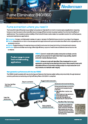 Nederman Fume Eliminator 860