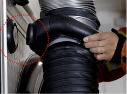 Nederman Electromagnetic Exhaust Connection