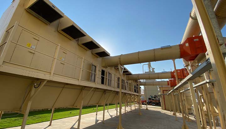 Sistema de despoeiramento em fábrica no Vietnam