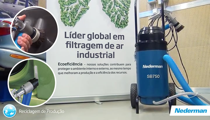 Entenda o que é jateamento com vácuo e conheça o equipamento Suction Blaster 750 da Nederman.