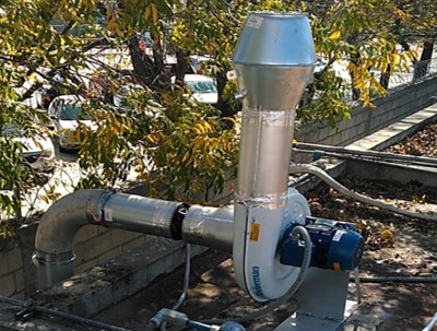 ventilador para extractor de polvos