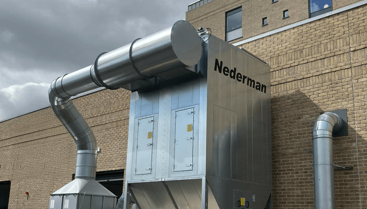 nederman lbr dust extraction filter at ballymena nrc