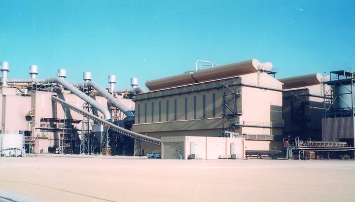 Dust collection for ferro alloy