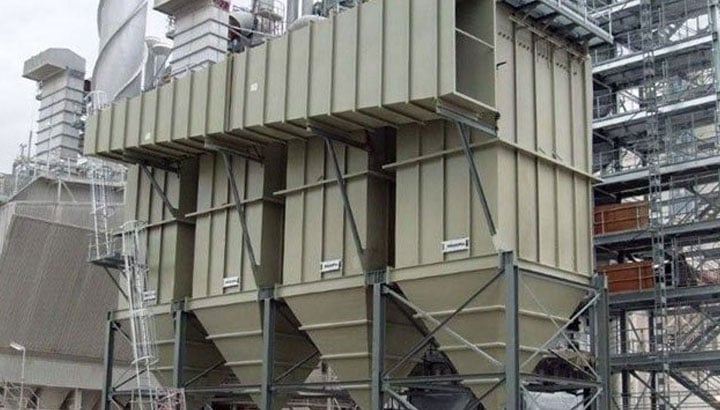 Dust collector for plastics