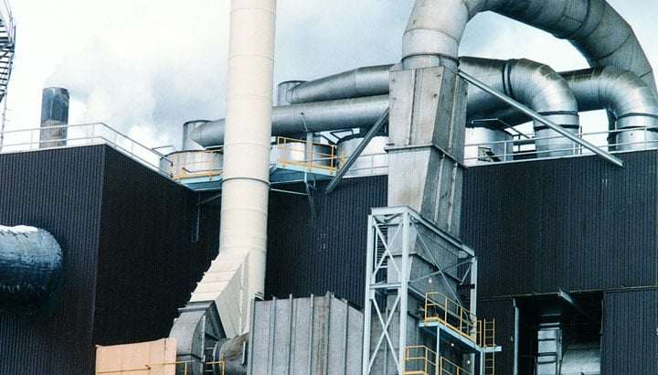 Filters and wet scrubbers for detergent manufacturing