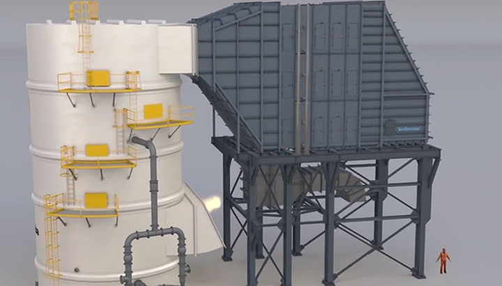 Gas purification before entering turbine