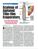 Chemical Engineering magazine article: Scaleup of Agitated Thin-film Evaporators