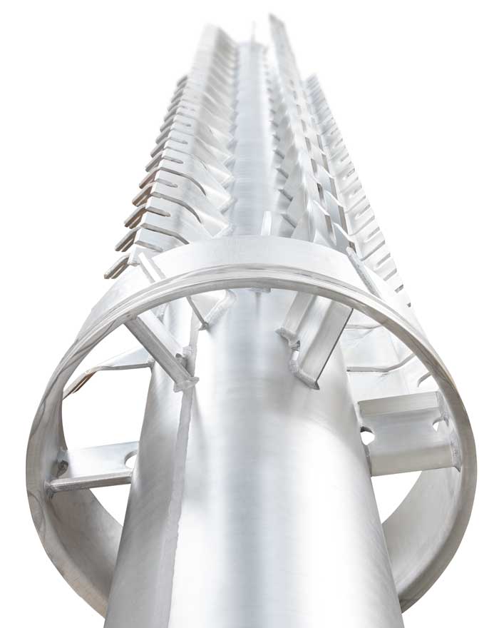 Thin film evaporator rotor