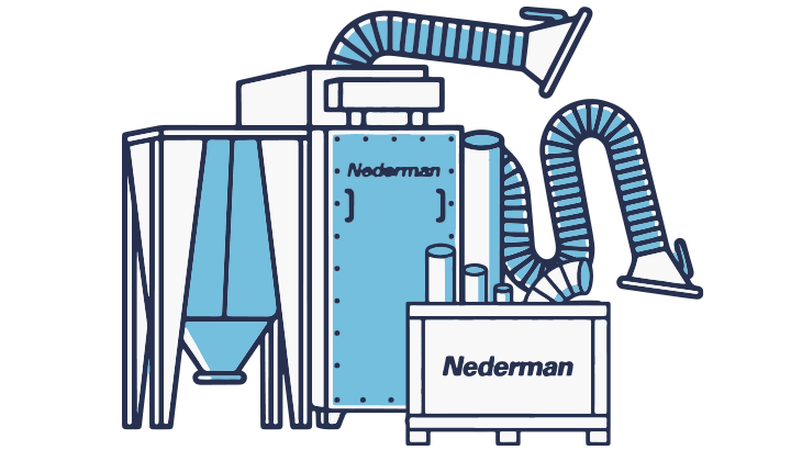 Ilustração kits Nederman