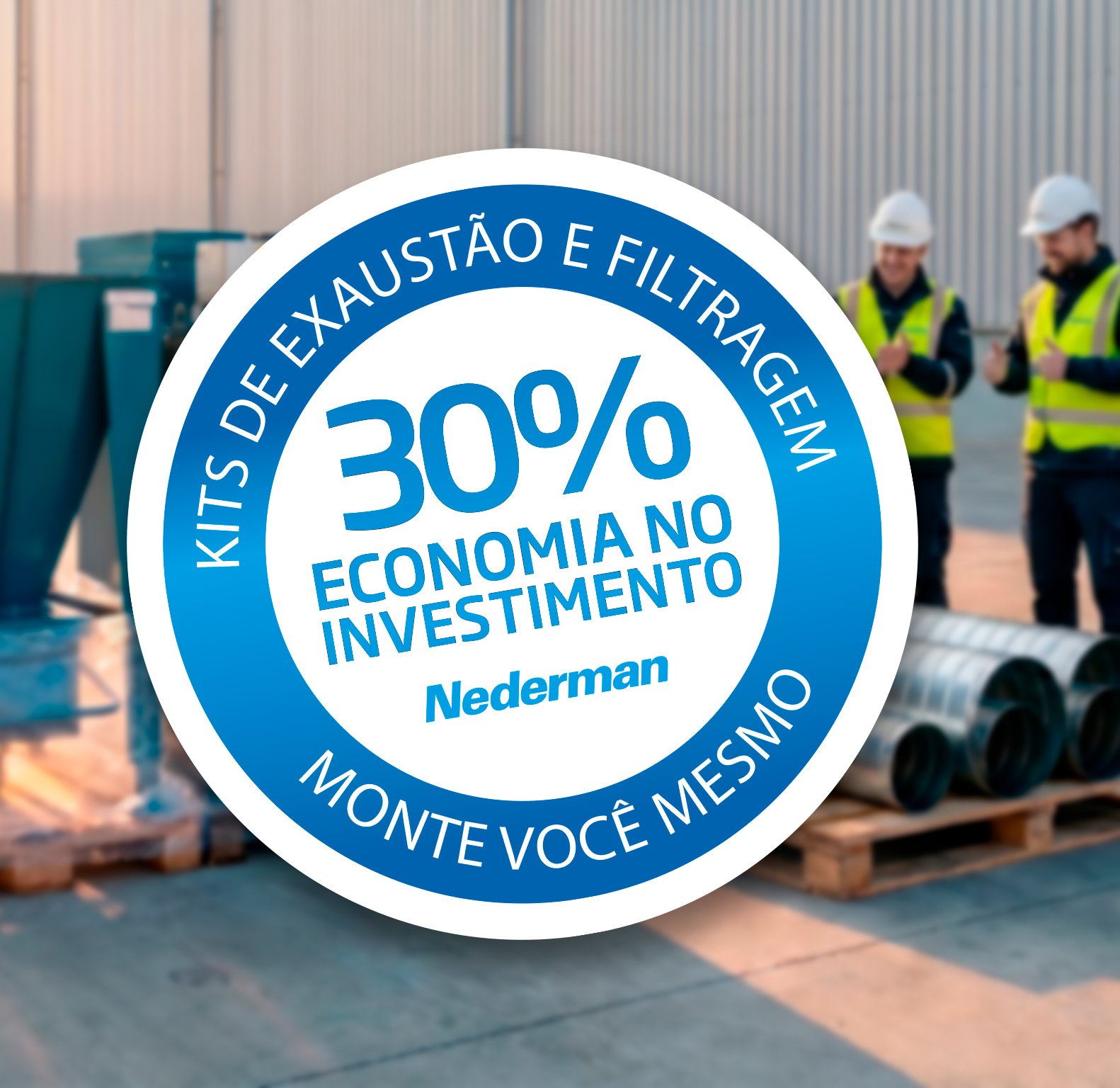 Monte você mesmo - kit Nederman de exaustão e filtragem