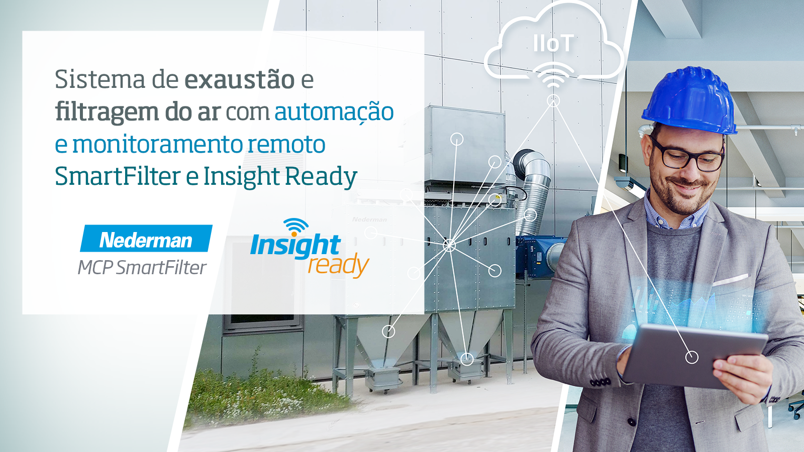 A automação e conectividade da indústria 4.0 se encontra no tratamento do ar industrial e, eleva o desempenho da filtragem de ar industrial e reduz custos. | Saiba mais | Nederman