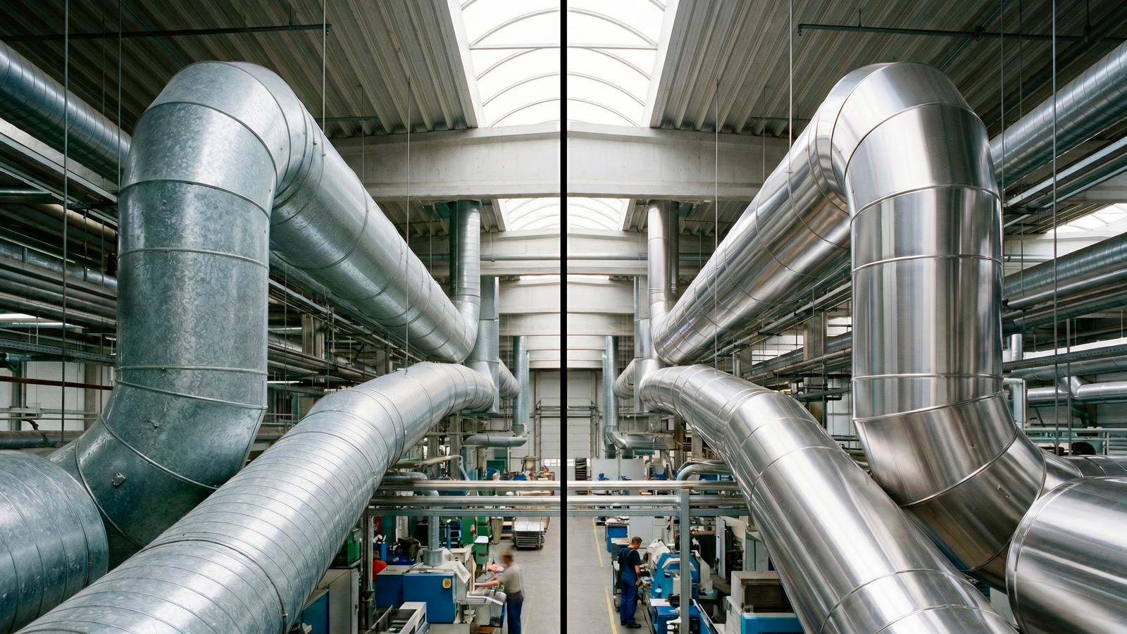A abrasividade das partículas e a presença de gases corrosivos determinam se o sistema deve ser construído em aço galvanizado ou aço inoxidável. | Saiba mais | Nederman