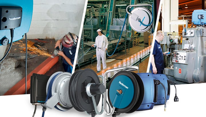 Enrolador de cabo retrátil: como criar um ambiente de trabalho melhor, mais seguro e ergonômico | Saiba mais | Nederman