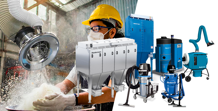 A Nederman oferece uma linha completa de equipamentos para sistemas de captação de pó projetados para máxima eficiência. | Saiba mais | Nederman