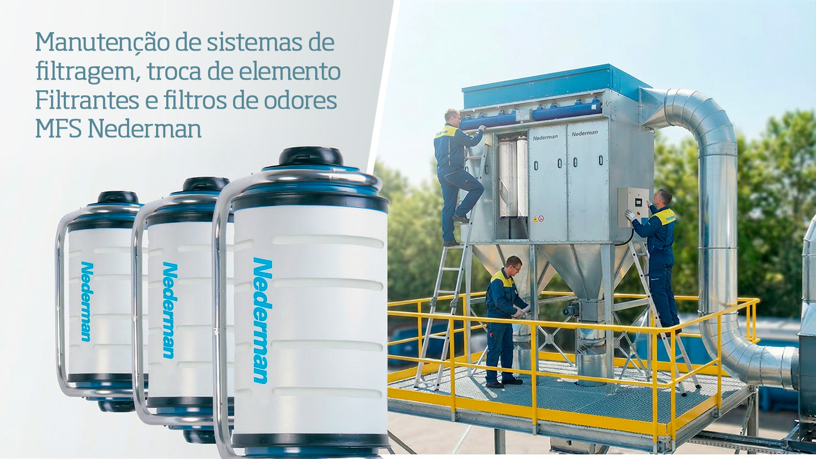 Verifique regularmente a integridade de dutos, ventiladores e dampers para garantir que não existam vazamentos de ar não tratado para o ambiente. | Saiba mais | Nederman