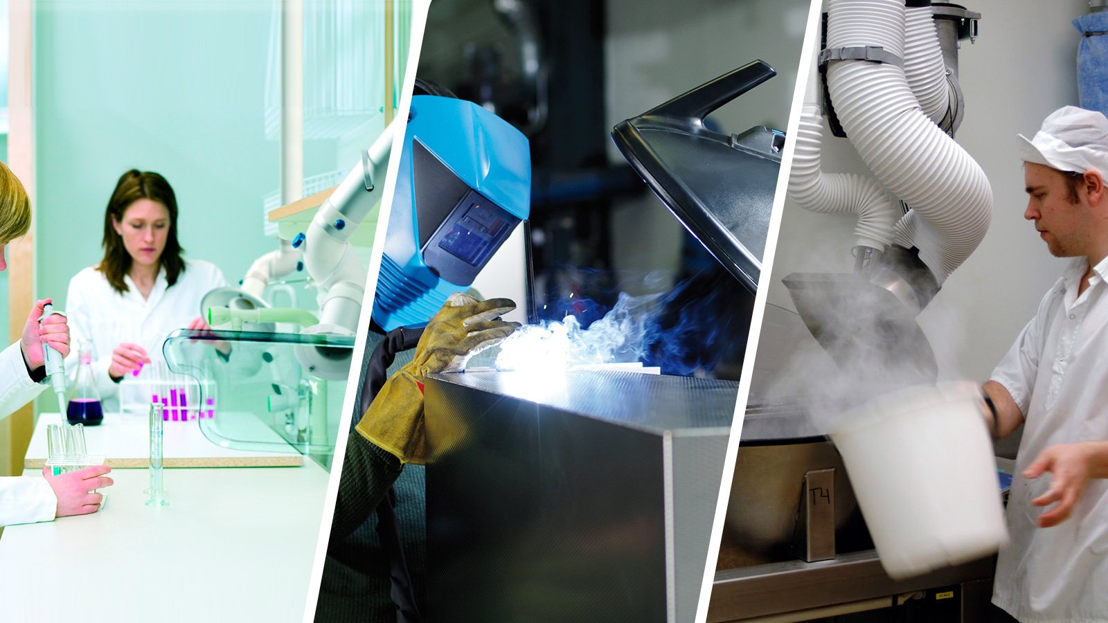 A filtragem de ar industrial remove partículas ultrafinas e substâncias tóxicas. Essa operação reduz doenças respiratórias e melhora a qualidade de vida no ambiente de trabalho. | Saiba mais | Nederman