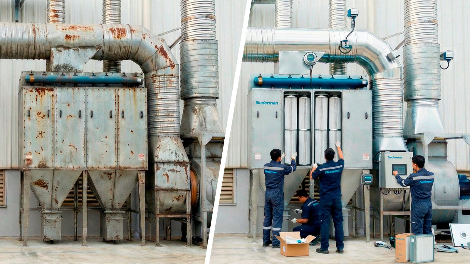 Retrofit de sistema de exaustão: quando modernizar em vez de substituir | Saiba mais | Nederman