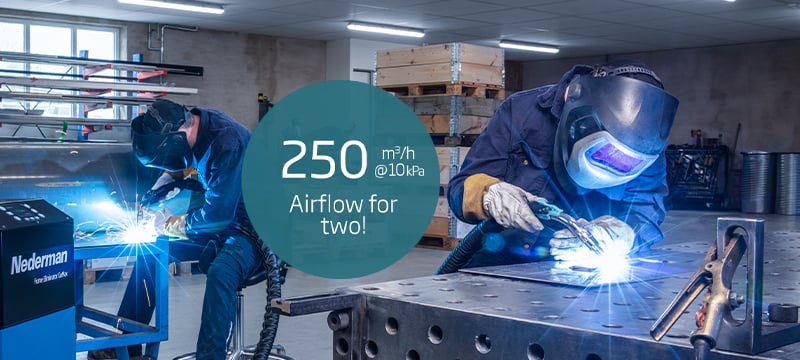 Fume Eliminator GoMax - efficient airflow
