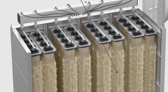 Schlauchfilteranlage mit Pulse-Jet Abreinigung