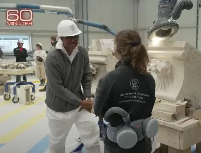 Nederman extraction arms during Notre Dame restoration