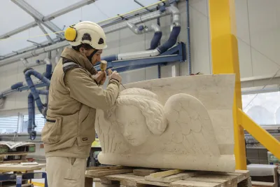 Notre Dame restoration work