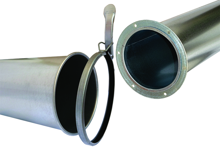 Nordfab  Quick-Fit Pipe with QF Clamp and Flanged Pipe