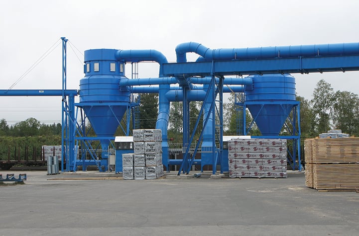 Nordfab Mild Steel Ducting sysem at wood manufacturing facility