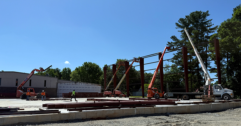 I-Beams installed at XD on 6.18.25