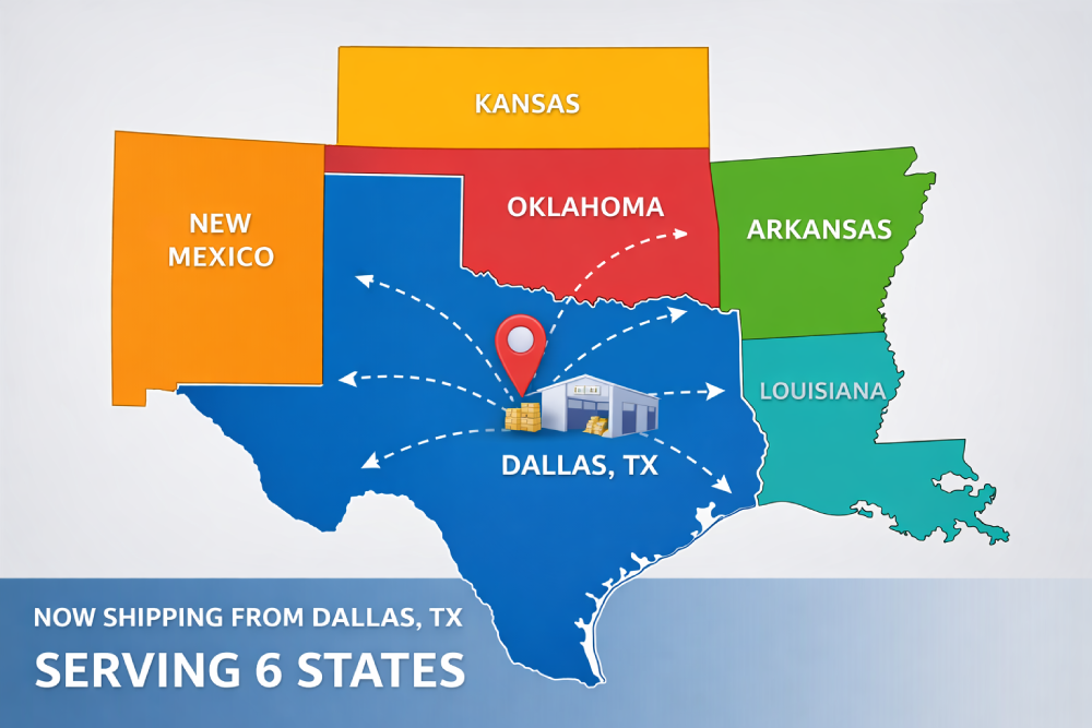 dallas nordfab now shipping states