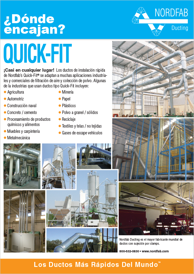 Aplicaciones de Nordfab Ducting