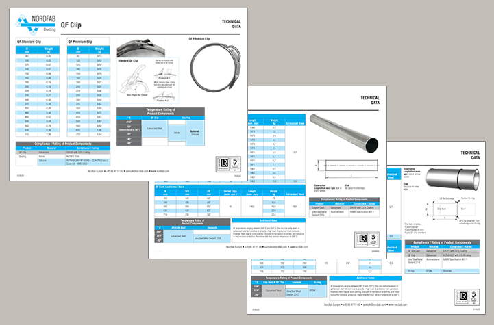 download our tech data sheets