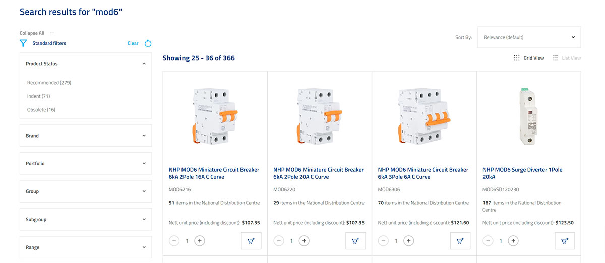 Product Search View