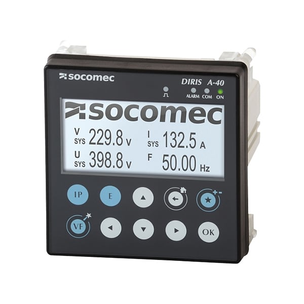 Socomec DIRIS A-40 Quick Connect Multifunction Meter RS485