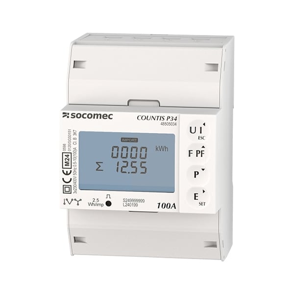 Socomec Countis P34 Three Phase Direct Connect Energy Meter