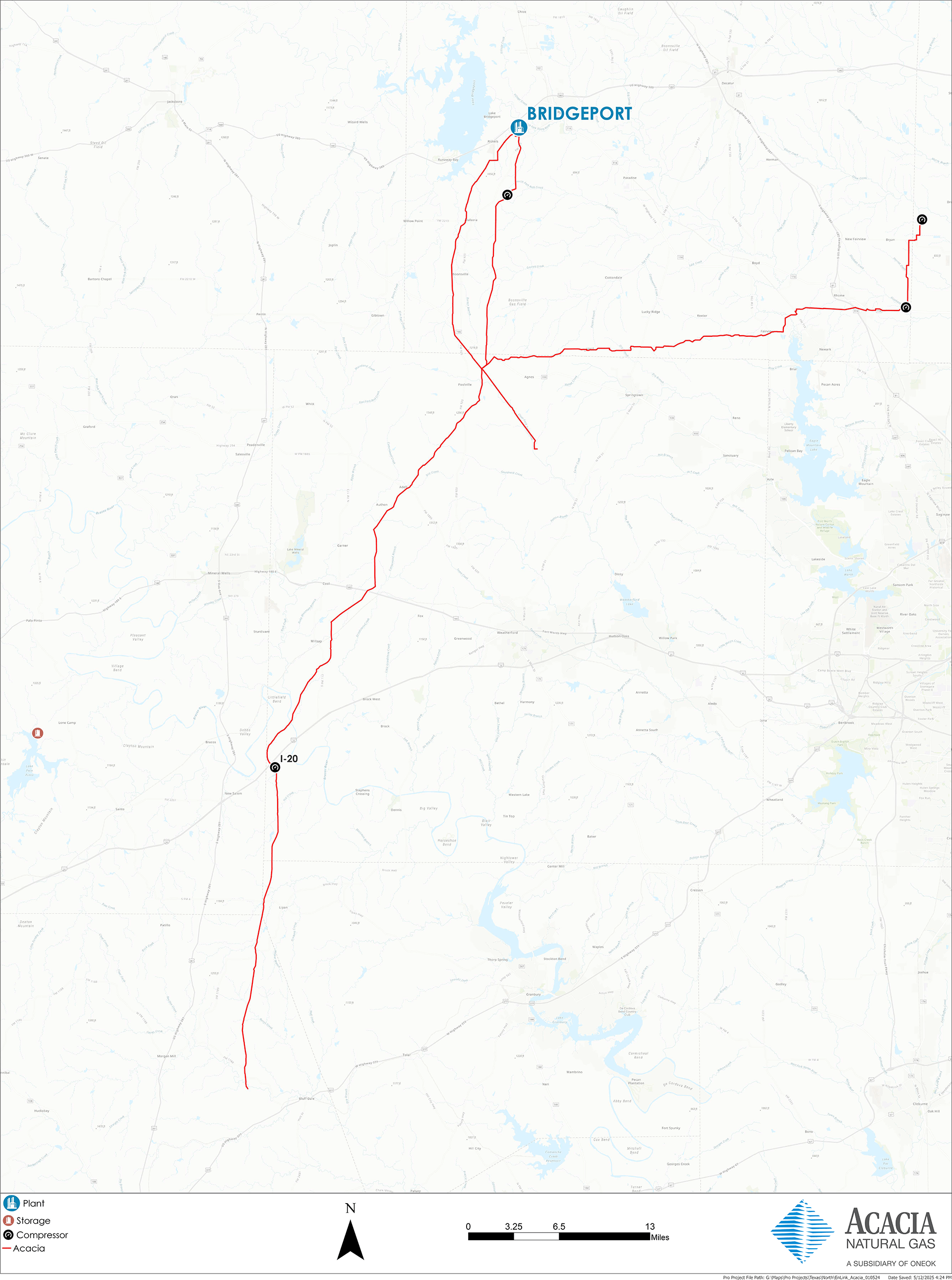 Acacia System Map Image