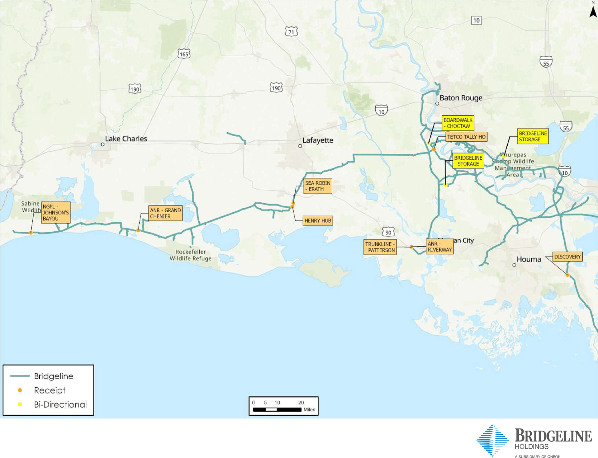 Bridgeline Holdings System Map Image