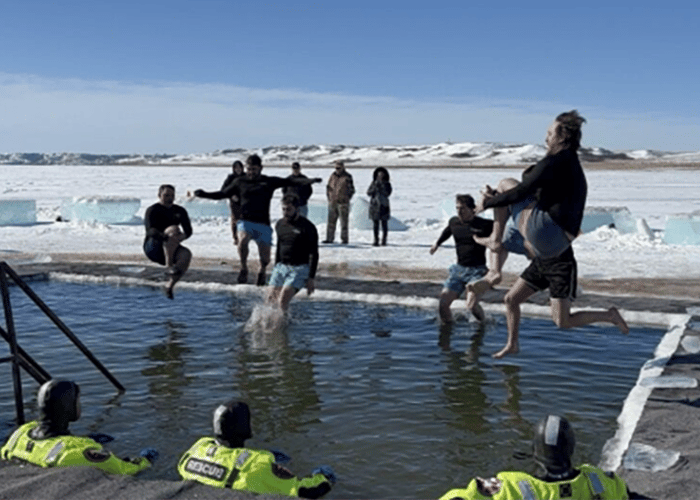 taking the plunge for a good cause