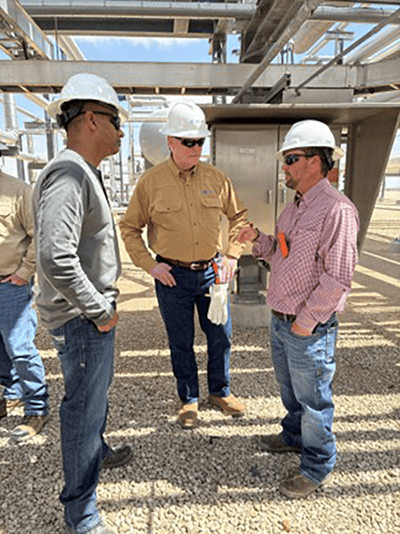Lobo natural gas processing plant outside of Pecos, Texas