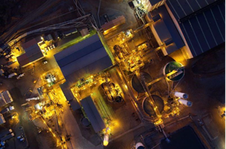 Aerial view of the Golden Grove processing plant