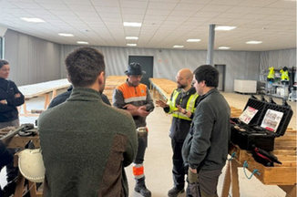 A group of people from Savannah Resource's exploration team during a training session