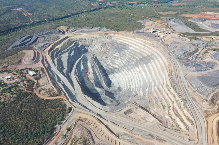 Aerial view of the Santa Luz Mine, Equinox Gold