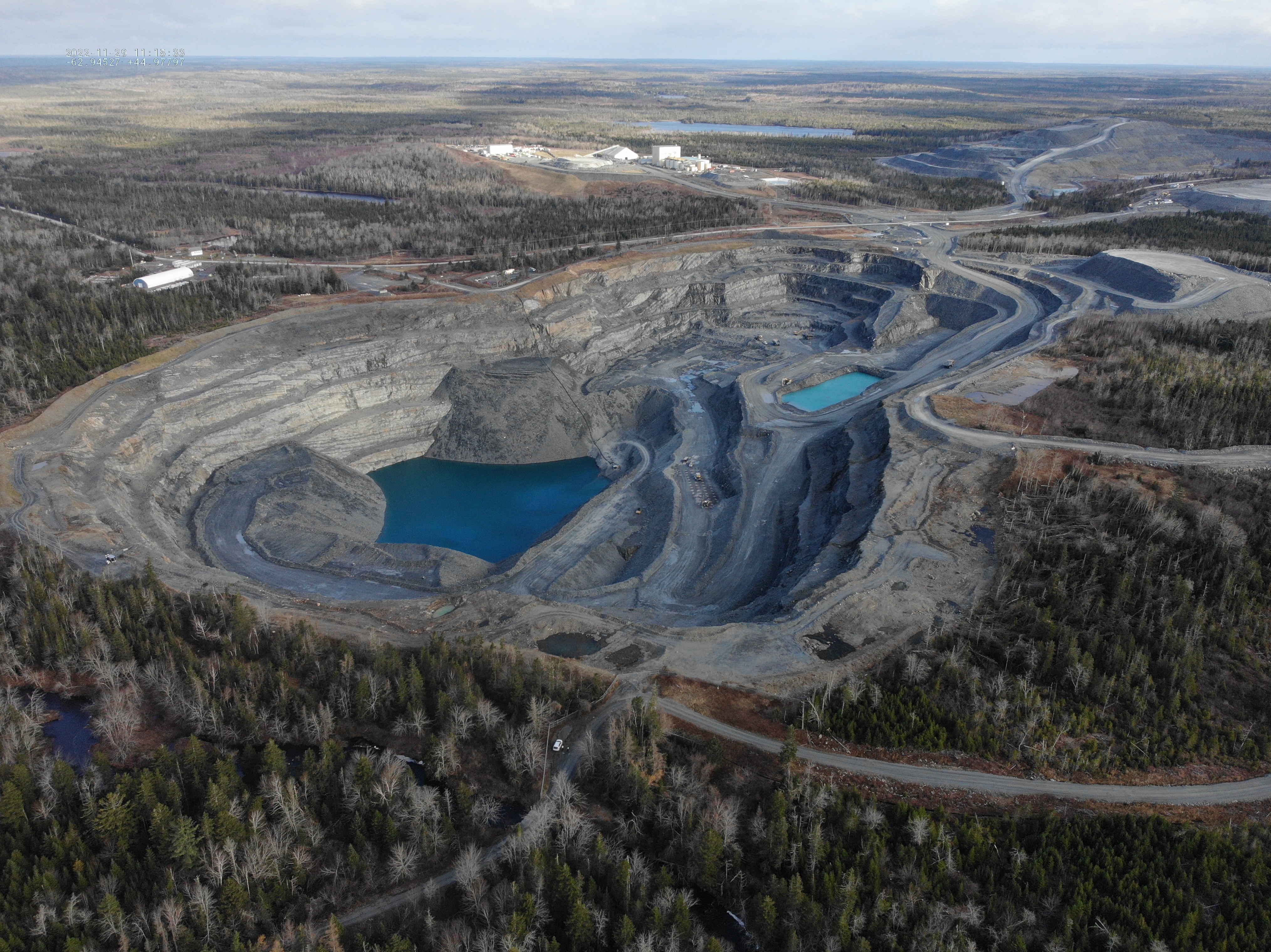 Aerial view of Touquoy Mine, operated by St Barbara Ltd