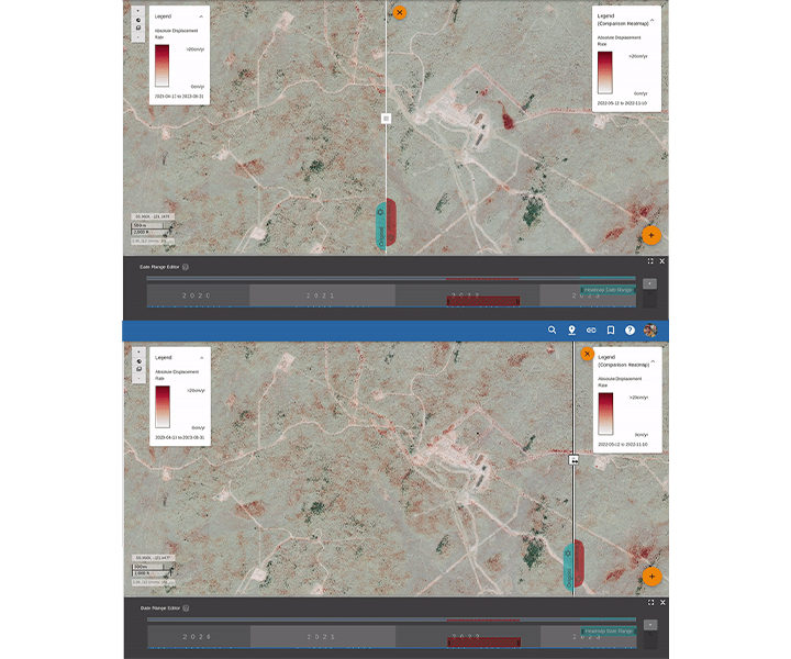 3vG Motionary results displayed in two screencaps