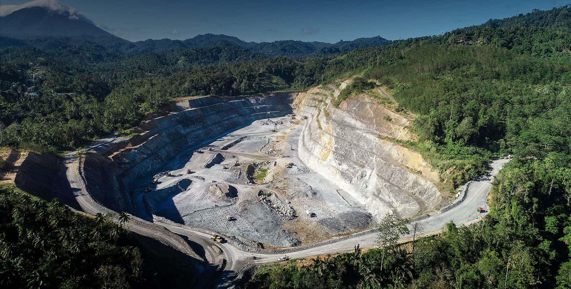 Aerial view and Toka Tindung Mine