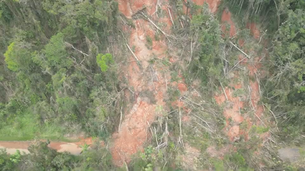 Landslide at Cape Tribulation